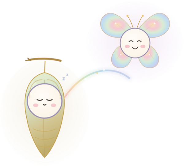 蛹から蝶へ DUO ── 内なる子と、ひらいた自分